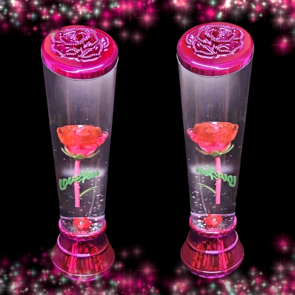 Color Changing I Love You Rose Water Tornado Glitter Lamp Mother's Day Gift - Picture 3 of 11